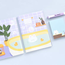 Load image into Gallery viewer, Monolike A5 Haru Free Notebook, The Daily Life of Gureum B 4p SET - Blank Notebook, PVC Cover