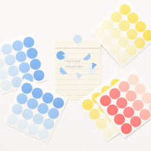 Load image into Gallery viewer, Monolike Circle Stickers - Solid Round Dot samll Size A + B Set, 12 type stickers 36 Sheets