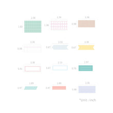 Load image into Gallery viewer, Monolike Message & Label Sticker ver.2 set - Mini size cute stickers, Index stickers