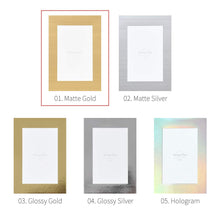 Load image into Gallery viewer, Monolike Standing Paper Frame 4x6 Metallic Series Matte Gold 10p 4x6Inch Size