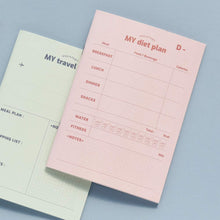 Load image into Gallery viewer, Monolike A5 My Assistant Notebook 6 SET - A Type, Review Note, Reipe Note, Diary, Meal Plan, Diet Plan, Travel Plan