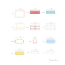Load image into Gallery viewer, Monolike Message & Label Sticker Sketch set - Mini size cute stickers, Index stickers