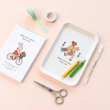 Load image into Gallery viewer, Monolike Happy and Lucky, Bicycle+Greenpark Tray 2P Set - melamine,serving plate,desk supplies,organizer,storage box,Kitchenware, Serveware,Dinnerware