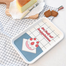 Load image into Gallery viewer, Monolike Fall In Newtro, Enjoy the sweetness+Be full of happiness Tray 2P Set - melamine,serving plate,desk supplies,organizer,storage box,Kitchenware, Serveware,Dinnerware