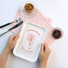 Load image into Gallery viewer, Monolike Happy and Lucky, Bicycle+Greenpark Tray 2P Set - melamine,serving plate,desk supplies,organizer,storage box,Kitchenware, Serveware,Dinnerware