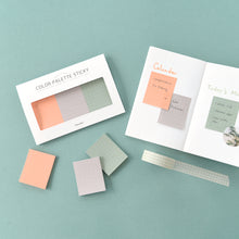 Load image into Gallery viewer, Monolike Color Palette Sticky Grid 500 A Set 4p - Self-Adhesive Memo Pad 30 sheets