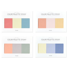 Load image into Gallery viewer, Monolike Color Palette Sticky Grid 300 A Set 4p - Self-Adhesive Memo Pad 30 sheets