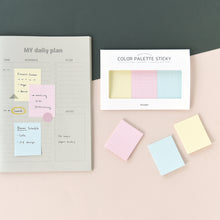 Load image into Gallery viewer, Monolike Color Palette Sticky Grid 300 B Set 4p - Self-Adhesive Memo Pad 30 sheets