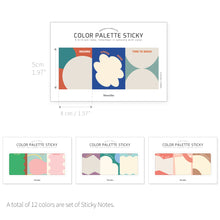 Load image into Gallery viewer, Monolike Color Palette Sticky Objet 300 A SET 4P - Self-Adhesive Memo Pad 30 sheets