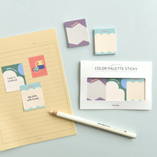 Load image into Gallery viewer, Monolike Color Palette Sticky Objet 300 A SET 4P - Self-Adhesive Memo Pad 30 sheets