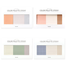Load image into Gallery viewer, Monolike Color Palette Sticky Plan 30p B SET 4P - Self-Adhesive Memo Pad 30 sheets