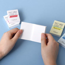 Load image into Gallery viewer, Monolike Must Have Sticky Narrow line 4p SET Self-Adhesive Memo Pad 80 sheets, Daily Sticky, Diary, Memo