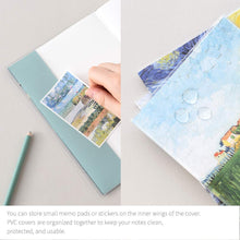 Load image into Gallery viewer, Monolike A5 Haru Free Notebook, Vincent van Gogh 4p SET - Blank Notebook, PVC Cover