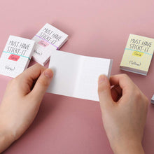 Load image into Gallery viewer, Monolike Must Have Sticky Grid 4p SET Self-Adhesive Memo Pad 80 sheets, Daily Sticky, Diary, Memo