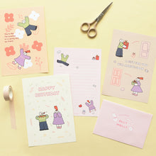 Load image into Gallery viewer, Monolike Olly Molly Letter Paper and Envelopes Set - 8Type, 32 Letter Paper + 16 Envelopes