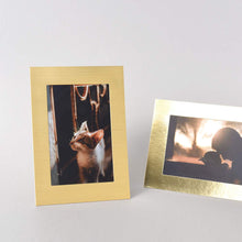 Load image into Gallery viewer, Monolike Standing Paper Frame 4x6 Metallic Series Matte Gold 10p 4x6Inch Size
