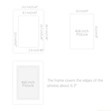 Load image into Gallery viewer, Monolike Paper Photo Frames 4x6 Inch White 100 Pack - Fits 4"x6" Pictures