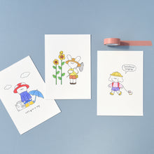 Load image into Gallery viewer, Monolike Paper Frame Photo Card, Blank 100P SET - 4x6 Inch Picture Frame Note Card, Greeting cards, Assorted Happy Birthday, Thank you