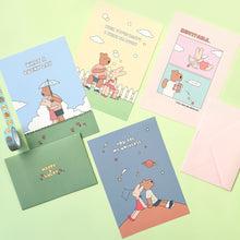Load image into Gallery viewer, Monolike Happy and Lucky Memories Letter Paper and Envelopes Set - 8Type, 32 Letter Paper + 16 Envelopes