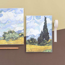 Load image into Gallery viewer, Monolike A5 Haru Free Notebook, Vincent van Gogh 4p SET - Blank Notebook, PVC Cover