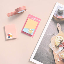 Load image into Gallery viewer, Monolike Fall in newtro Ver.3 Sticky-it - 5p Set Self-Adhesive Memo Pad 50 Sheets