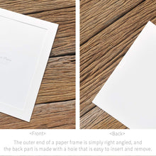 Load image into Gallery viewer, Monolike Paper Photo Frames 11x14 Inch White 5 Pack - Fits 11"x14" Pictures