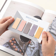 Load image into Gallery viewer, Monolike Magnetic Bookmarks Grid Soft Clay, Set of 5