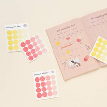 Load image into Gallery viewer, Monolike Circle Stickers - See through Dot Stickers Small Size Set, 6 Type Stickers 18 Sheets