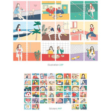 Load image into Gallery viewer, Monolike A5 FALL IN NEWTRO Diary Set, Doughnut - Yearly Plan, Monthly plan, Weekly Plan, Scheduler, Illustration Diary