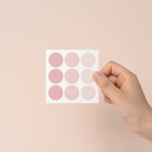 Load image into Gallery viewer, Monolike Circle Stickers - See through Dot Stickers Medium Size Set, 6 Type Stickers 18 Sheets