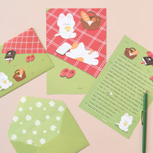 Load image into Gallery viewer, Monolike Gureum's Daily Life Letter Paper and Envelopes Set - 8Type, 32 Letter Paper + 16 Envelopes