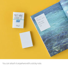 Load image into Gallery viewer, Monolike Must Have Sticky Grid 4p SET Self-Adhesive Memo Pad 80 sheets, Daily Sticky, Diary, Memo