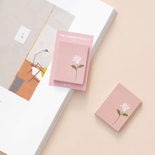 Load image into Gallery viewer, Monolike The flower Sticky-It - 5p Set Self-Adhesive Memo Pad 50 Sheets