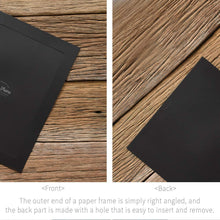 Load image into Gallery viewer, Monolike Paper Photo Frames 11x14 Inch Black 5 Pack - Fits 11"x14" Pictures