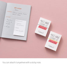 Load image into Gallery viewer, Monolike Must Have Sticky Narrow line 4p SET Self-Adhesive Memo Pad 80 sheets, Daily Sticky, Diary, Memo