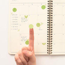 Load image into Gallery viewer, Monolike Circle Stickers - Solid Round Dot samll Size A + B Set, 12 type stickers 36 Sheets