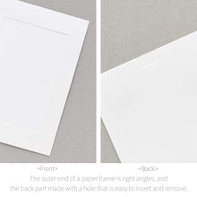 Load image into Gallery viewer, Monolike Slim&Light Paper Photo Frame Box Set 5x7 White 100 pcak - Fits 5"x7" Pictures