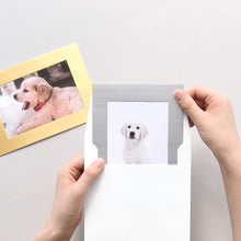 Load image into Gallery viewer, Monolike Standing Paper Frame 4x6 Metallic Series Matte Silver 10p 4x6Inch Size