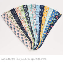 Load image into Gallery viewer, Monolike Cool Scarf Coconut Tree + Banana Yellow Fashion Item Neck Wrap Cooling Scarf