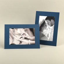 Load image into Gallery viewer, Monolike Premium Standing Paper Photo frame 4x6 Navy 10pcak - Fits 4x6" Pictures