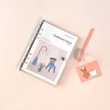 Load image into Gallery viewer, Monolike A5 Ordinary Days Diary Set, Sweet home - Academic Planner Weekly & Monthly Planner with PVC Cover, Zipper bag