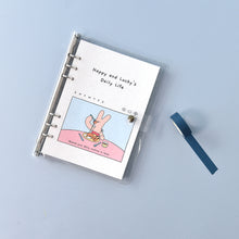 Load image into Gallery viewer, Monolike A5 Happy and Lucky Diary Set, Lunch time - Academic Planner Weekly & Monthly Planner with PVC Cover, Zipper bag