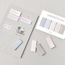 Load image into Gallery viewer, Monolike Color Palette Sticky Grid 500 B Set 4p - Self-Adhesive Memo Pad 30 sheets