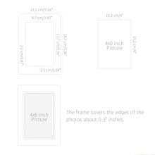Load image into Gallery viewer, Monolike Paper Photo Frames 4x6 Inch White 20 Pack - Fits 4"x6" Pictures