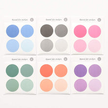 Load image into Gallery viewer, Monolike Circle Stickers - Solid Round Dot Large Size A + B Set, 12 type stickers 36 Sheets