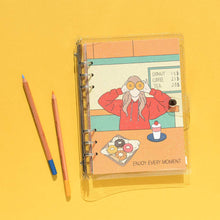 Load image into Gallery viewer, Monolike A5 FALL IN NEWTRO Diary Set, Doughnut - Yearly Plan, Monthly plan, Weekly Plan, Scheduler, Illustration Diary
