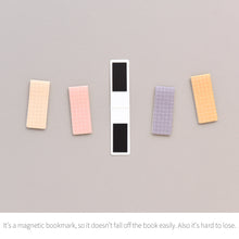 Load image into Gallery viewer, Monolike Magnetic Bookmarks Grid Soft Clay, Set of 5