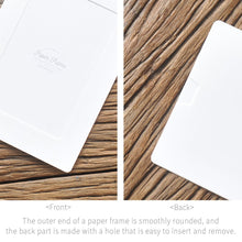 Load image into Gallery viewer, Monolike Paper Photo Frames 4x6 Inch White 100 Pack - Fits 4"x6" Pictures