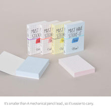 Load image into Gallery viewer, Monolike Must Have Sticky Grid 4p SET Self-Adhesive Memo Pad 80 sheets, Daily Sticky, Diary, Memo