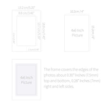 Load image into Gallery viewer, Monolike Slim&Light Paper Photo Frame Box Set 4x6 White 100 pcak - Fits 4"x6" Pictures